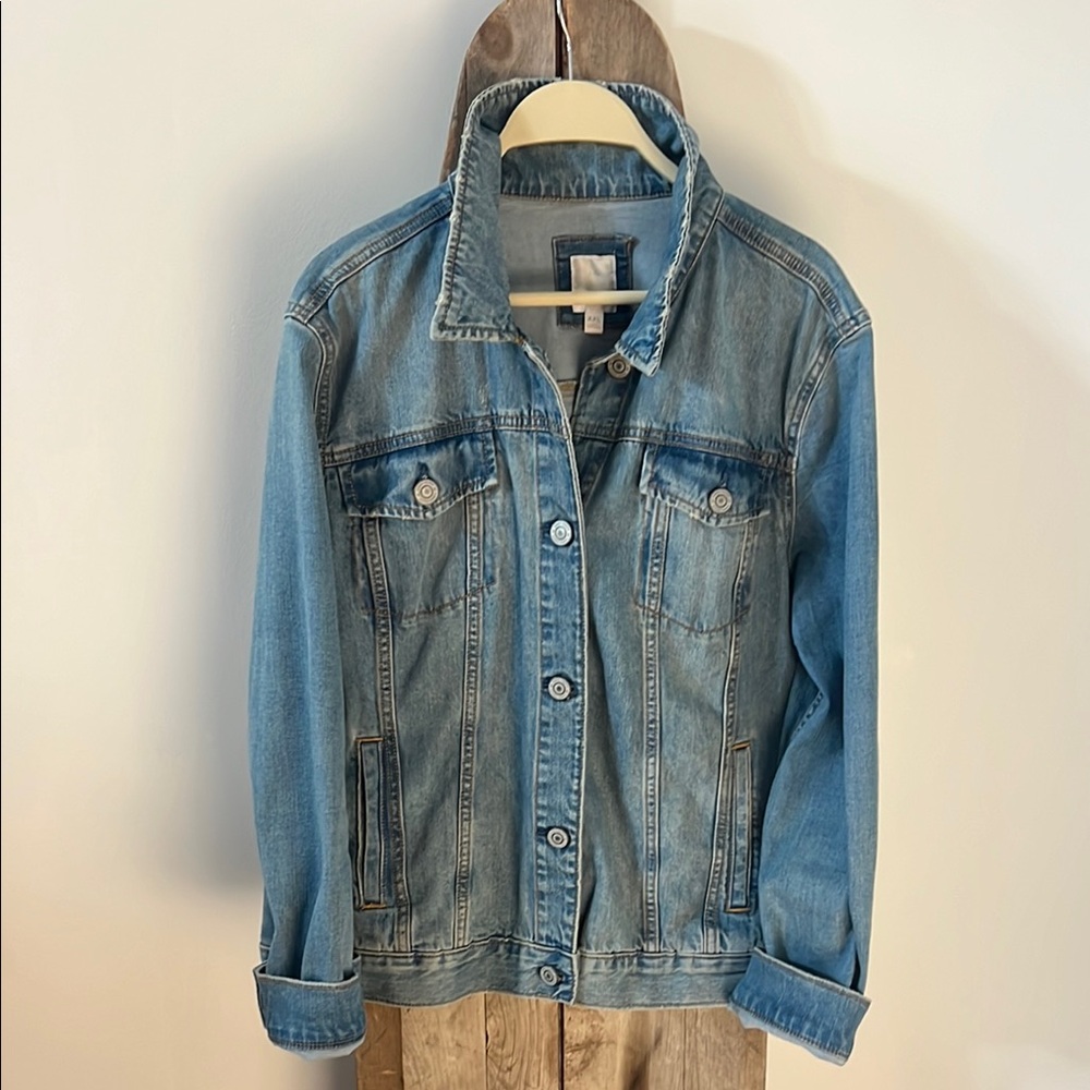 LAUREN CONRAD Distressed Jean Jacket XXL
